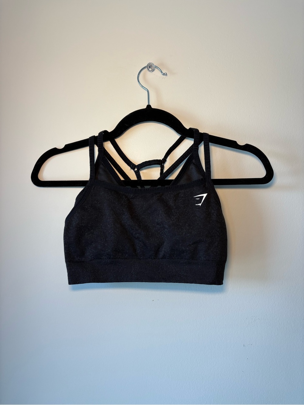 Gymshark Black Strappy Athletic Sports Bra